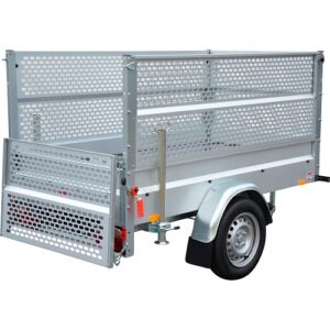 STEMA BASIC 750 ungebremster Anhänger mit 66 cm Gitteraufsatz, zulässiges Gesamtgewicht 750 kg