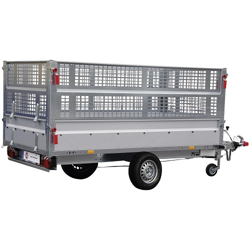 STEMA BASIC SH 1300 gebremster Anhänger mit 66 cm Gitteraufsatz, 1.300 kg