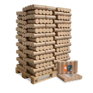 Holzbriketts aus Weichholz – 960 kg Palette (96 × 10 kg)