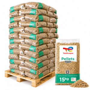 Holzpellets 6 mm – 975 kg Palette (65 × 15 kg) – Sackware für Heizungsanlagen
