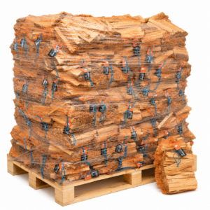 Anzündholz aus Weichholz – 288 kg Palette (96 × 3 kg)